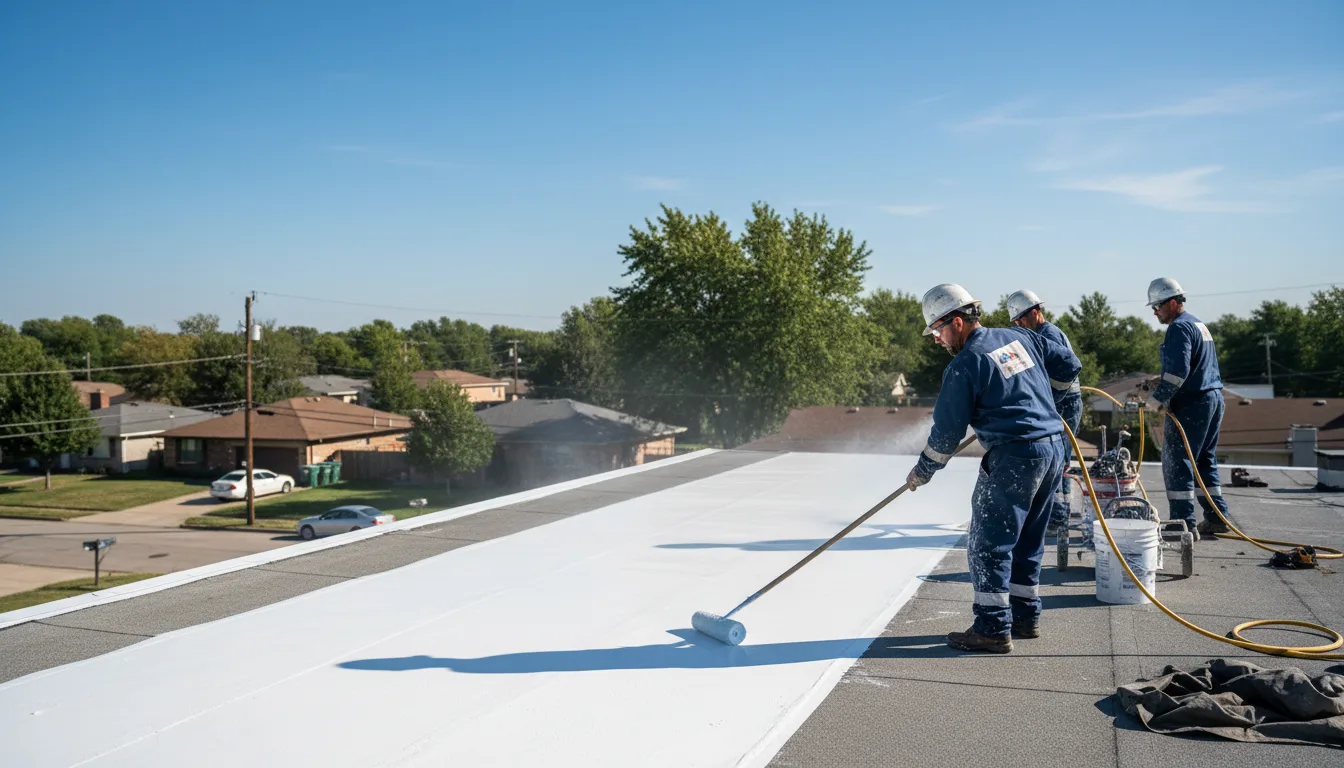 Commercial roof coating in Wilmot, AR near me